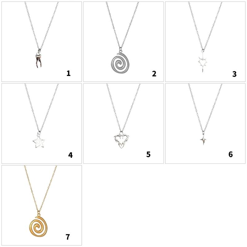 Punk Unisex Anhänger Halskette Vintage Schmuck Schlüsselbein Kette Mit Einzigartigem Design Für Den Täglichen Gebrauch