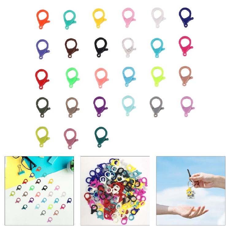 Set Of 100 Colorful Lobster Claws Clasps 35mm Lobster Clasps Bracelets Jewelery Clasps For Jewelry Making and Art Craft