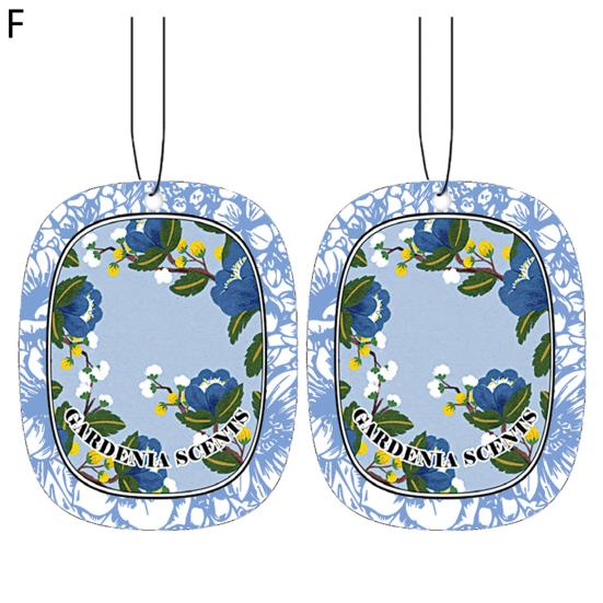 2Pcs Car Perfume Interior Decor Portable Protection Fragrant Fine Workmanship Eliminate Odors Paper Car Air Freshener Incense Chip