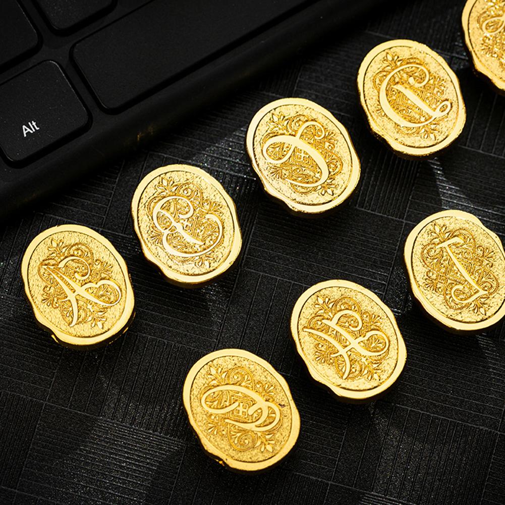 Creative Wax Sealing Head Lettering Carving Exquisite Art Seal Head DIY Manual Account Invitation Card Envelope for Scrapbooking