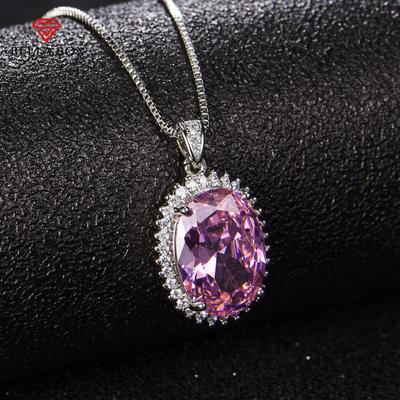 Kadınlar İçin Yeni Moda Oval Kırmızı Lüks Kolye Kolye Düğün Takıları