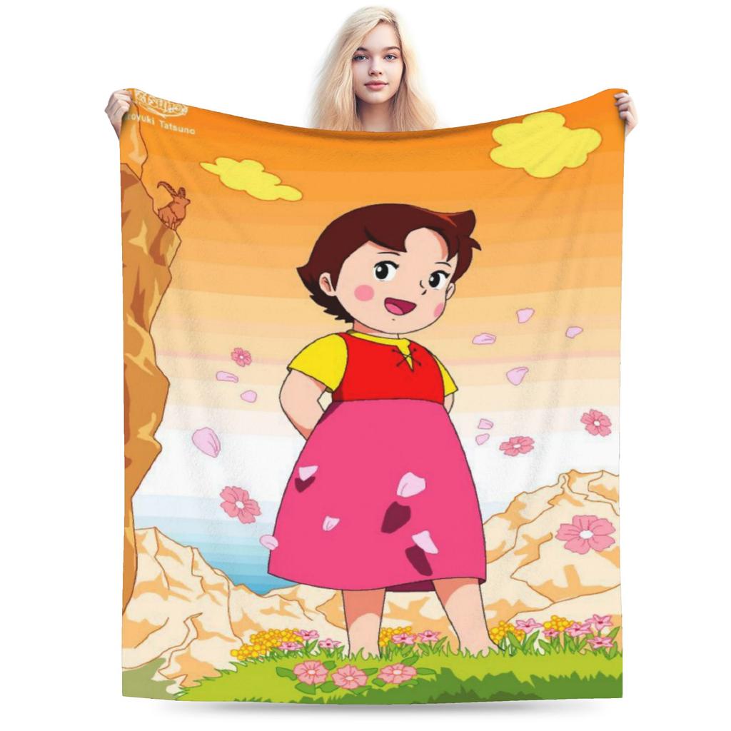 Heidi, Girl of the Alps Blanket Soft Fleece Healing Gift Throw Blankets Bedspread
