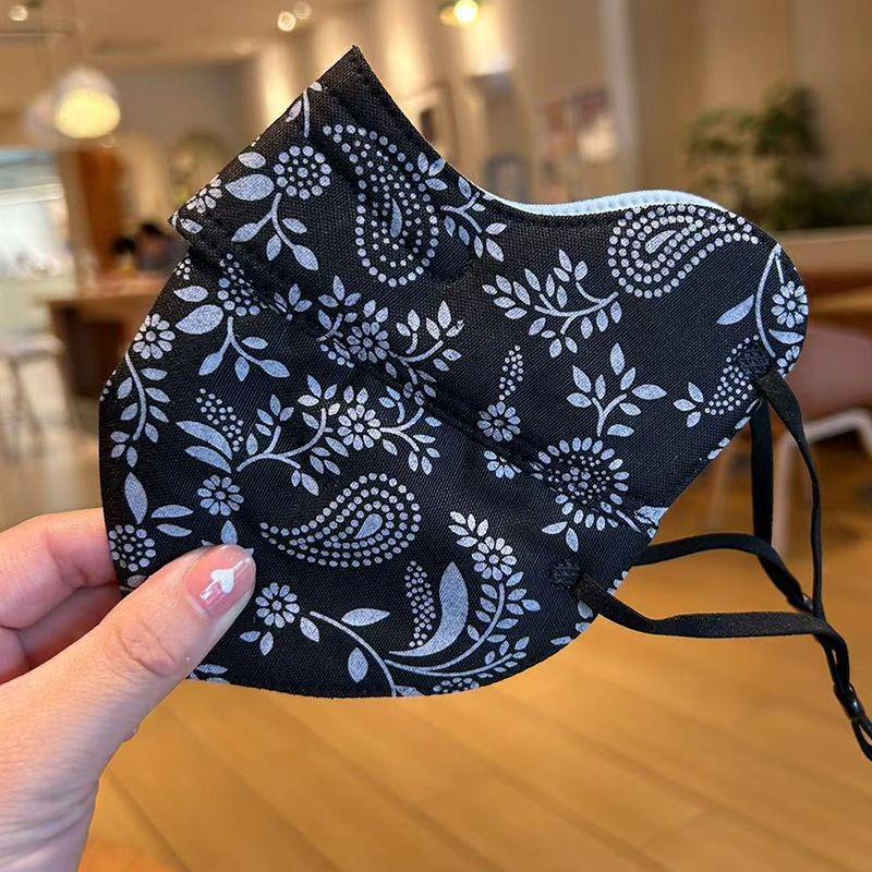 Winter Warm Cotton Mask for Women - Thickened, Open Mouth, Anti-Fog, Eye Corner Protection, Cold-Proof, Washable.