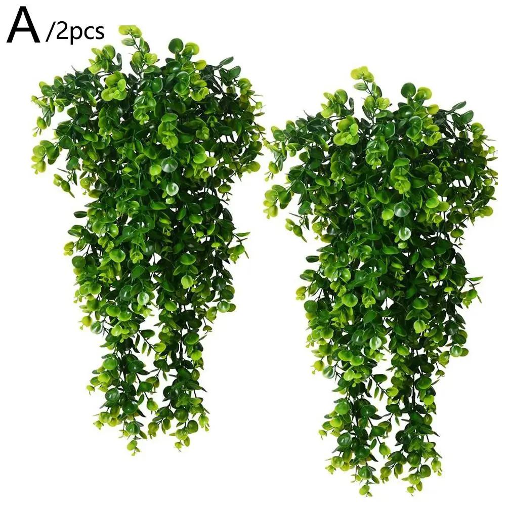 

Artificial Persian Grass Vine Hanging Plants Fake Fern Greenery Garland for Wall Decor Indoor Outdoor UV Resistant Home Office