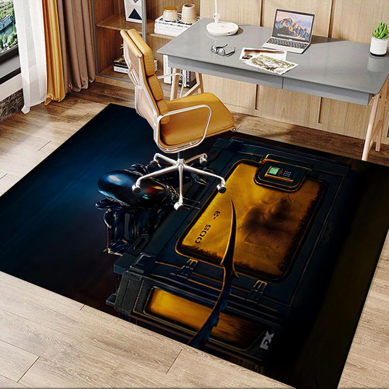Alien Chair Mat Office Carpet for Desk, Large Area Rug for Home Decor, Sofa Carpet, Gift Idea for Office and Living Room