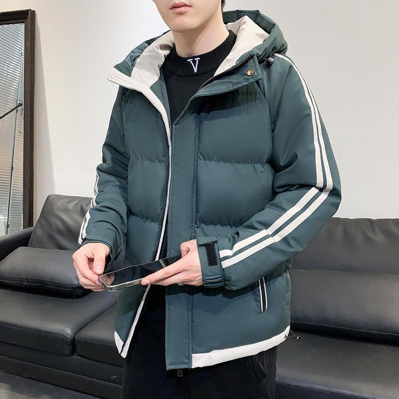 Men's New Winter Hooded Cotton Jacket - Thick, Warm, Casual & Trendy