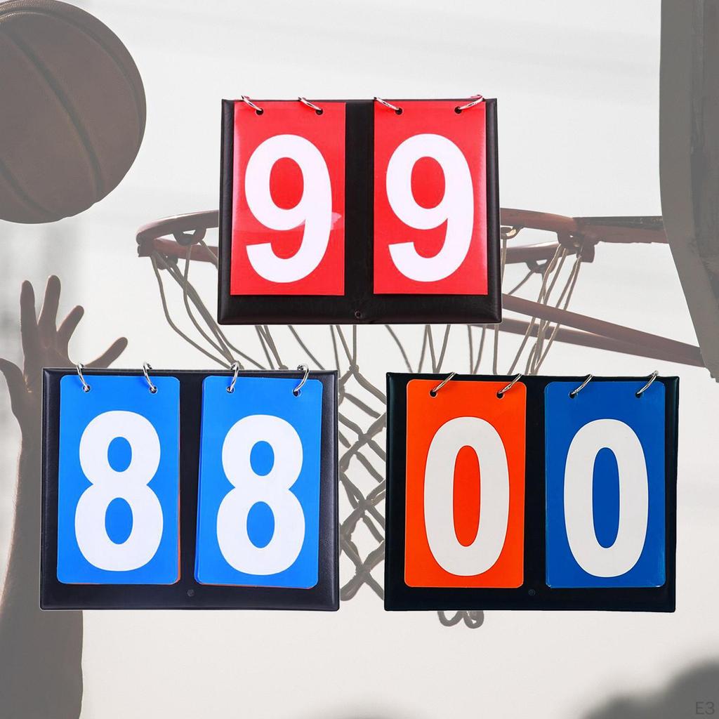 2 Digit Scoreboard, Sports Score Marker for Basketball, Indoor And Outdoor Sports, Basketball