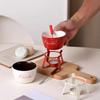 with Forks Chocolate Fondue Mug Ceramics Fondue Cups Chocolate Melting Mug  Valentine Gift