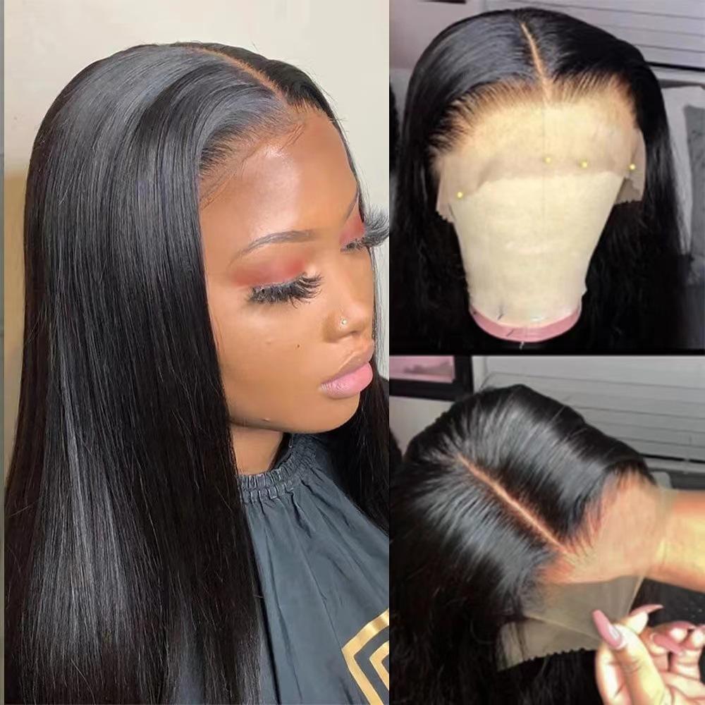 Front lace wig, European and American women's lace long, any face-shaped wig, one piece in stock for women.