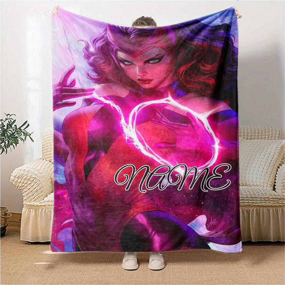 Custom Name "Powerful Magic Unleashed" Blanket for Couch & Bed, Plush Cozy Fuzzy Blanket Super Soft & Warm Blankets for Fall and Winter. 0908210