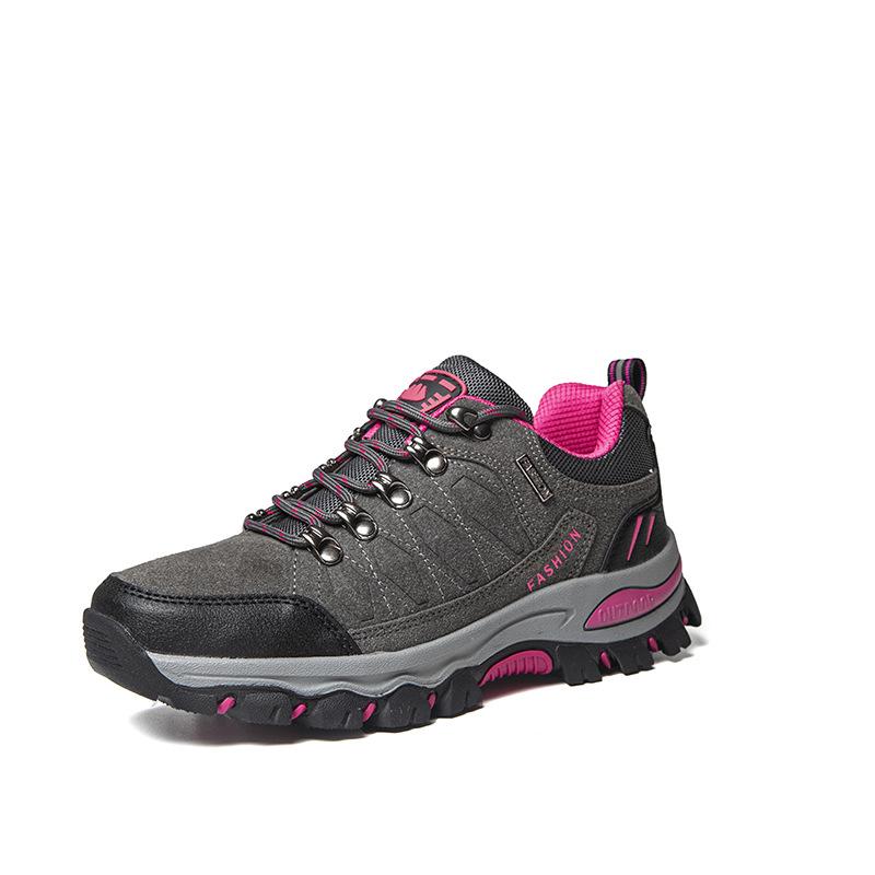 Încălțăminte de drumeție în aer liber de damă, impermeabilă, piele de vacă, Trekking, alergare, alpinism, traseu, sport atletic, munte, 100% de înaltă calitate, mers liber