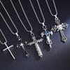 Stylish Non-fading Cross Necklace - Titanium Steel Sweatshirt Chain for Men & Women