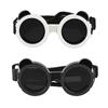 Silicon+PC+Nylon Pet Vintage Round Goggles Anti UV Adjustable Cat Dog Cool Glasses Windproof Rope Pet Photo Props