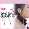 Chi Home Sweet Cat Retractable In Ear Wired Headphones Cartoon Earphone Gift