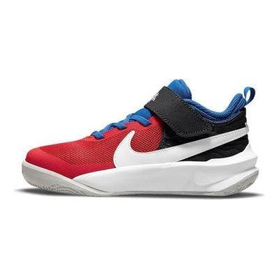 Tênis de Basquete Team Hustle D 10 Infantil Vermelho Azul Preto CW6736-005
