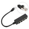 RJ45 Ethernet Splitter Cable One Point Four Ethernet Cable Splitter ABS PCB RJ45 Splitter Adapter for Laptop