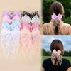 4/8pcs Elegant Solid Large Bow Ribbon Hair Clip For Women Girl Sweet Flower Hair Bows Hairpin Barrettes Fashion Hair Accessories