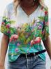 Fashion Tees Y2k Female Clothes Oversized Tops Summer Cat Butterfly Floral 3D Printed Women T-Shirts Vintage Streetwear T Shirt