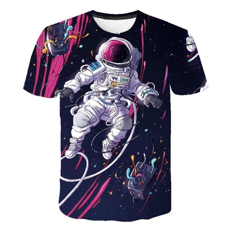 Diseño De Camiseta De Astronauta | Vector Premium