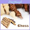Exquisite Wooden Chess Set With Portable Folding Chessboard And Classic Design