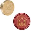 Gingerbread House Wax Seal Stamps Christmas Sock Sleigh Wax Seal Stamp Head Christmas Eve for Invitations Envelope Cards Gift