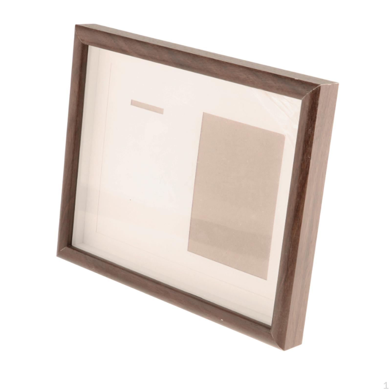 

Медаль Дисплей Shadow Box Рамка Чехол Универсальный Настольный Декор, Деревянная Фотография для Walnut Color 10inch