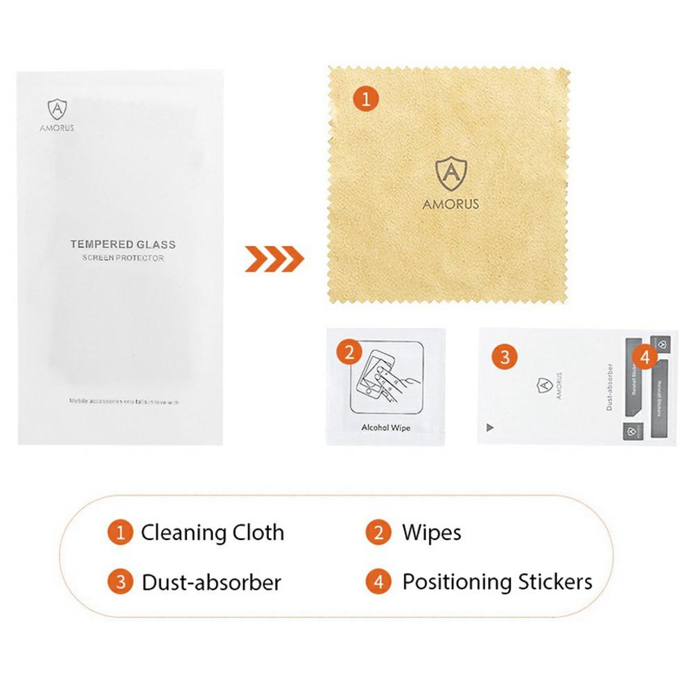 AMORUS For OnePlus Nord CE4 Lite 5G Screen Protector Anti-Shatter Tempered Glass Film