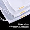 Nylon Milk Filter Bags 100Mesh Reusable Soy Yogurt Tea Beer Coffee Oil Food Filter Net Drawstring Kitchen Strainer Bag Colander
