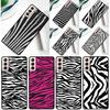 Black White Zebra Stripe Phone Case For Samsung Galaxy S25 Ultra S9 S10 S20 FE S21 S22 S23 S24 Plus S24 Ultra Cover