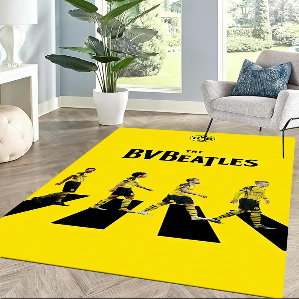 Borussia Dortmund Floor Mat Perfect For Game Room Living Rooms Dining Room Bedrooms Antislip Rug Anime Office Decor Perfect Gift For Friends Family