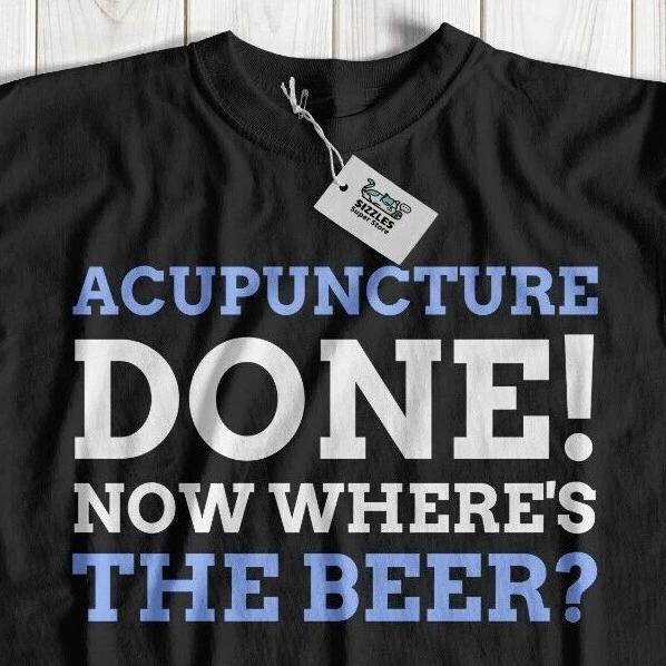 Unisex Funny Acupuncture T-Shirt TCM Acupuncturist Shirt Gifts Fibromyalgia Tee L