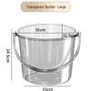Large Thickened Transparent Plastic Fishing Bucket