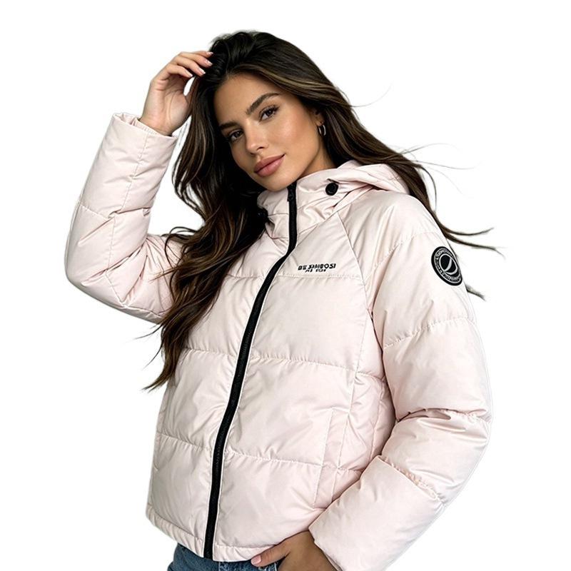 Short cotton-padded clothes, winter new hooded small men, fashionable and thin cotton-padded clothes, women's thickened cotton-padded jackets, warm