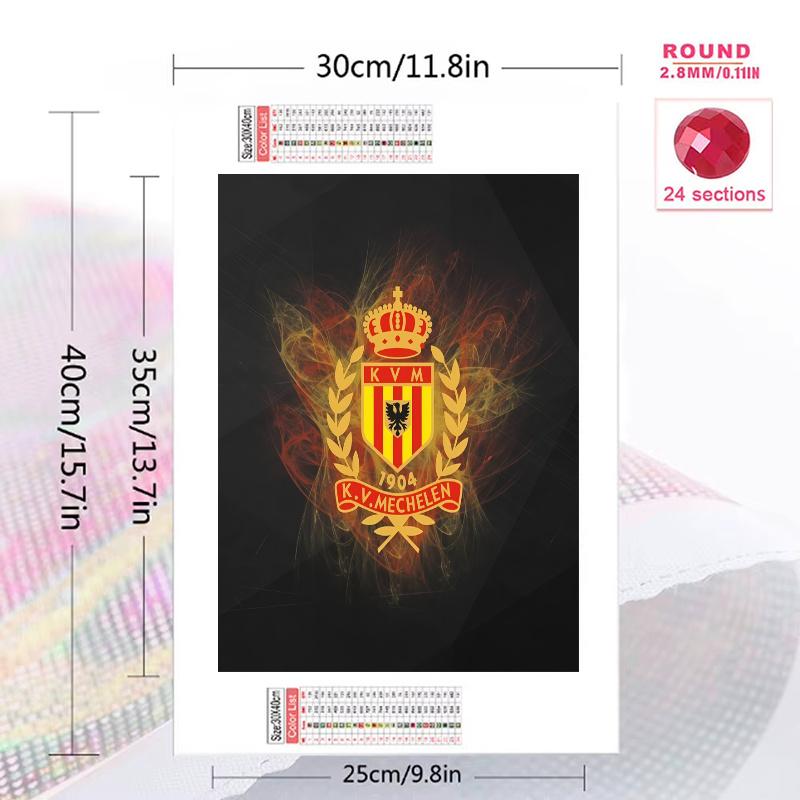 Mechelen Legacy 100% Round Full Drill 5D DIY Diamond Painting Embroidery Cross Stitch Rhinestone Décor