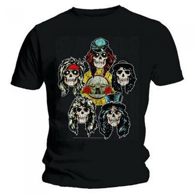Guns N Roses Unisex Adult Vintage Heads T-Shirt
