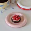 Nordic Creative Ceramic Plate Round Service Plate Steak Western Dishes Dessert Plate Unique Main Course Kitchen Tableware