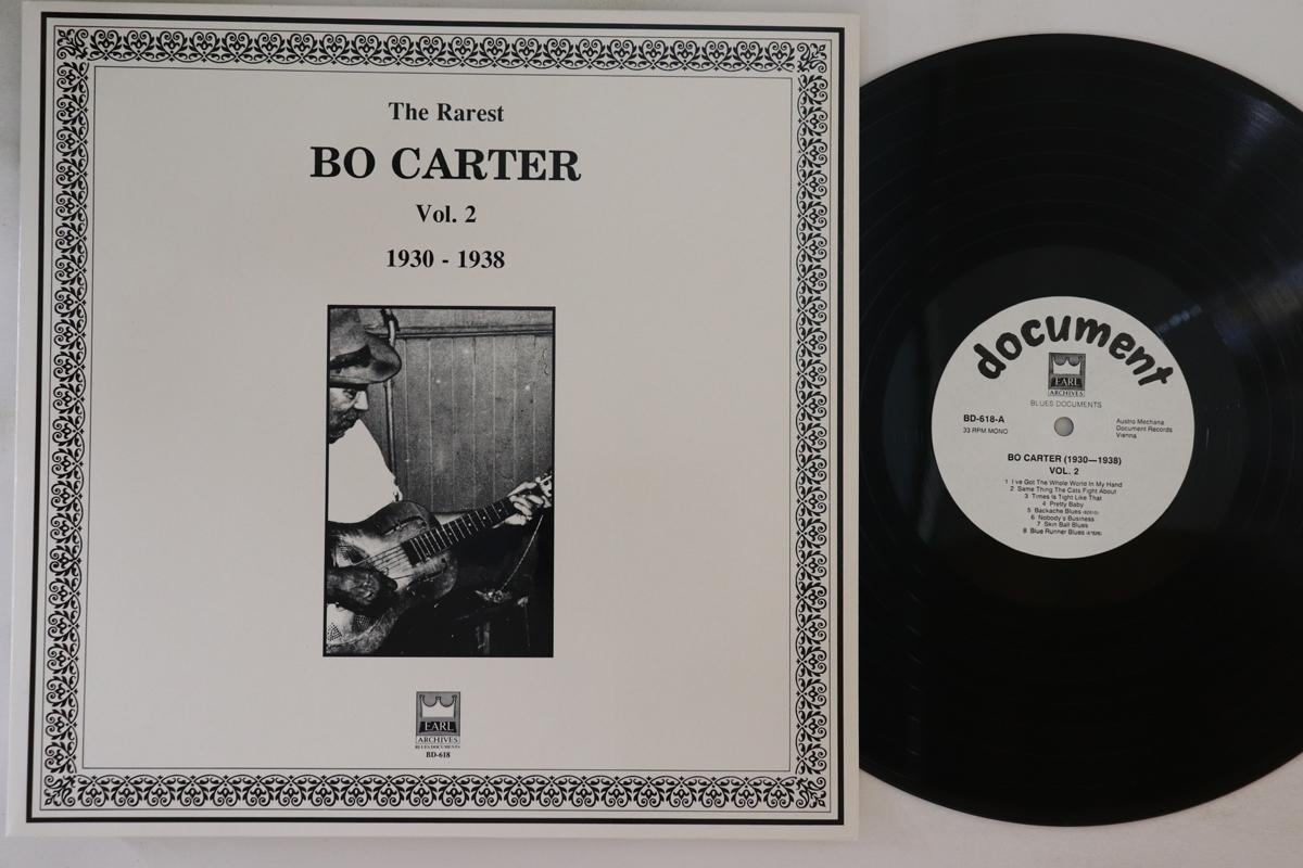 

LP Record BO CARTER - Rarest Bo Carter Vol. 2 1930-1938 BD618 EARL ARCHIVES, 1989 Austria Blues Used