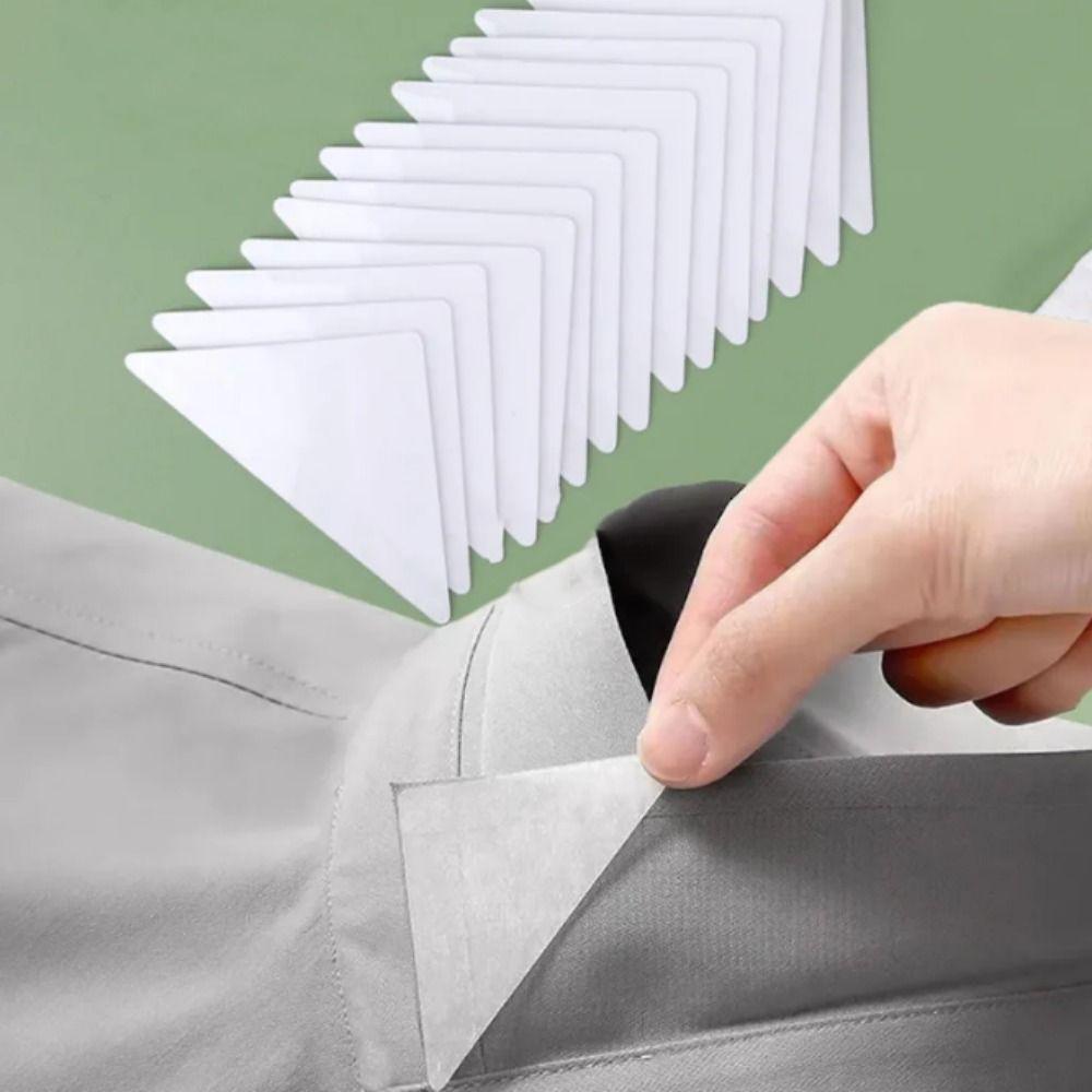 30pcs Triangle T-shirt Anti-roll Fixed Pads Disposable Fixed Shirt Pad Collar Shaper  Shirt