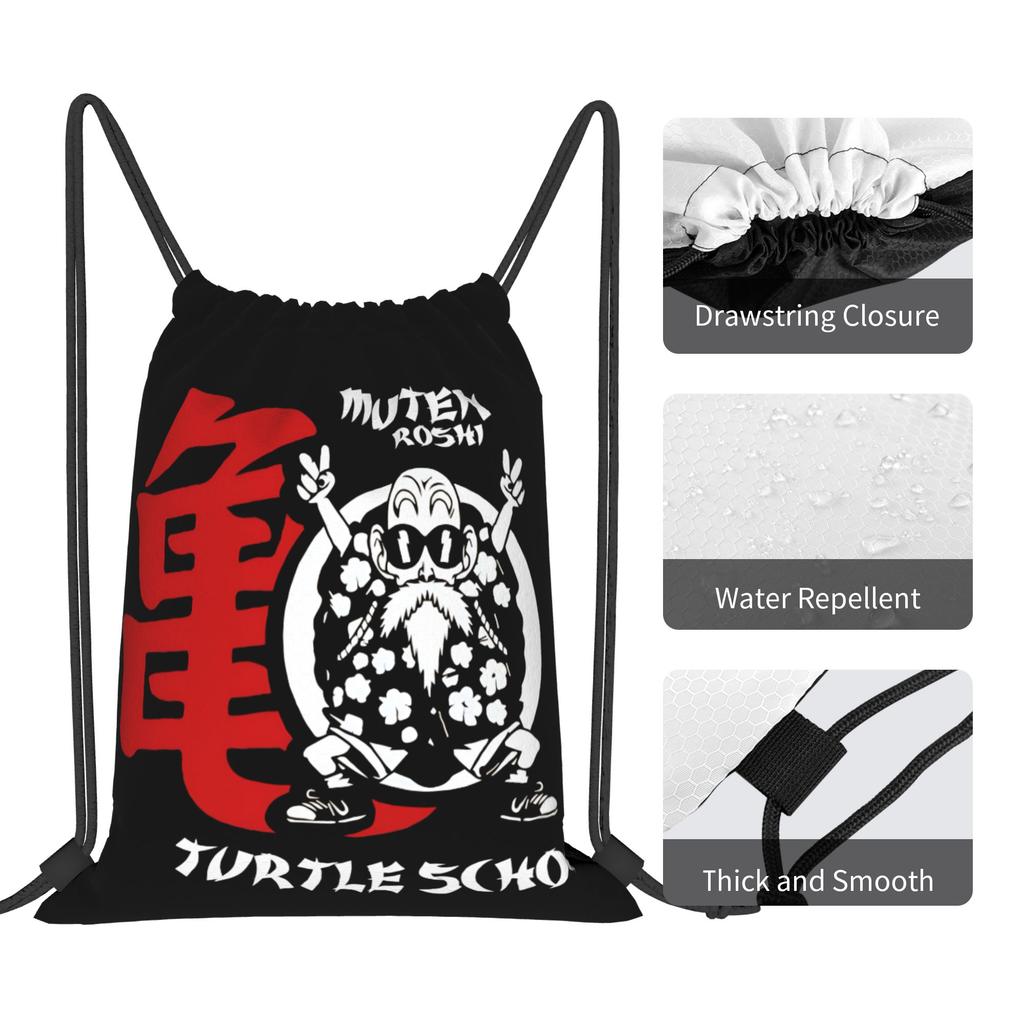 Custom Masters Roshis Drawstring Bags for Shopping Yoga Backpacks Women Men Manga Sports Gym Sackpack