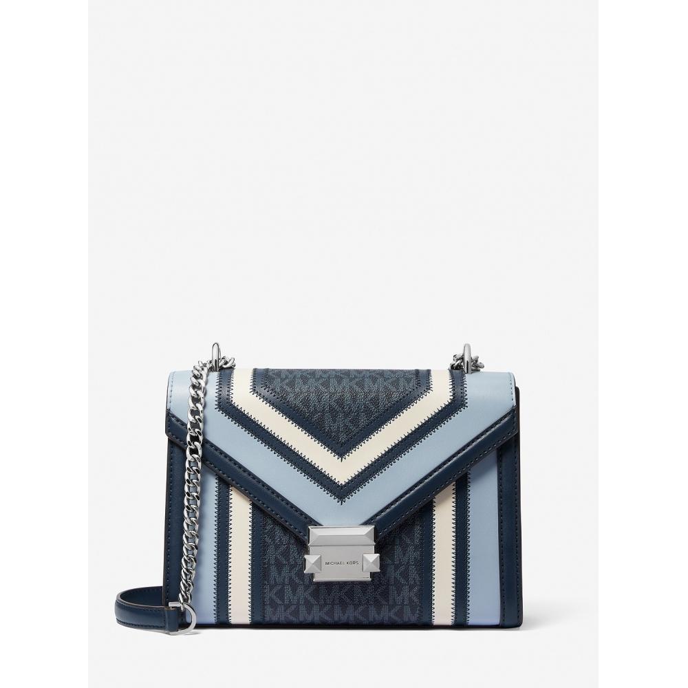 

Michael Kors Whitney Color Block Flap Chain Shoulder Medium 35r4swhl6y394 Navy Multi F