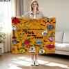 1PC Mr. Men Little Miss Custom Name Patterned Flannel Blanket Suitable For All Seasons for Home Decor Warmth and Comfort Gifts Holiday Present