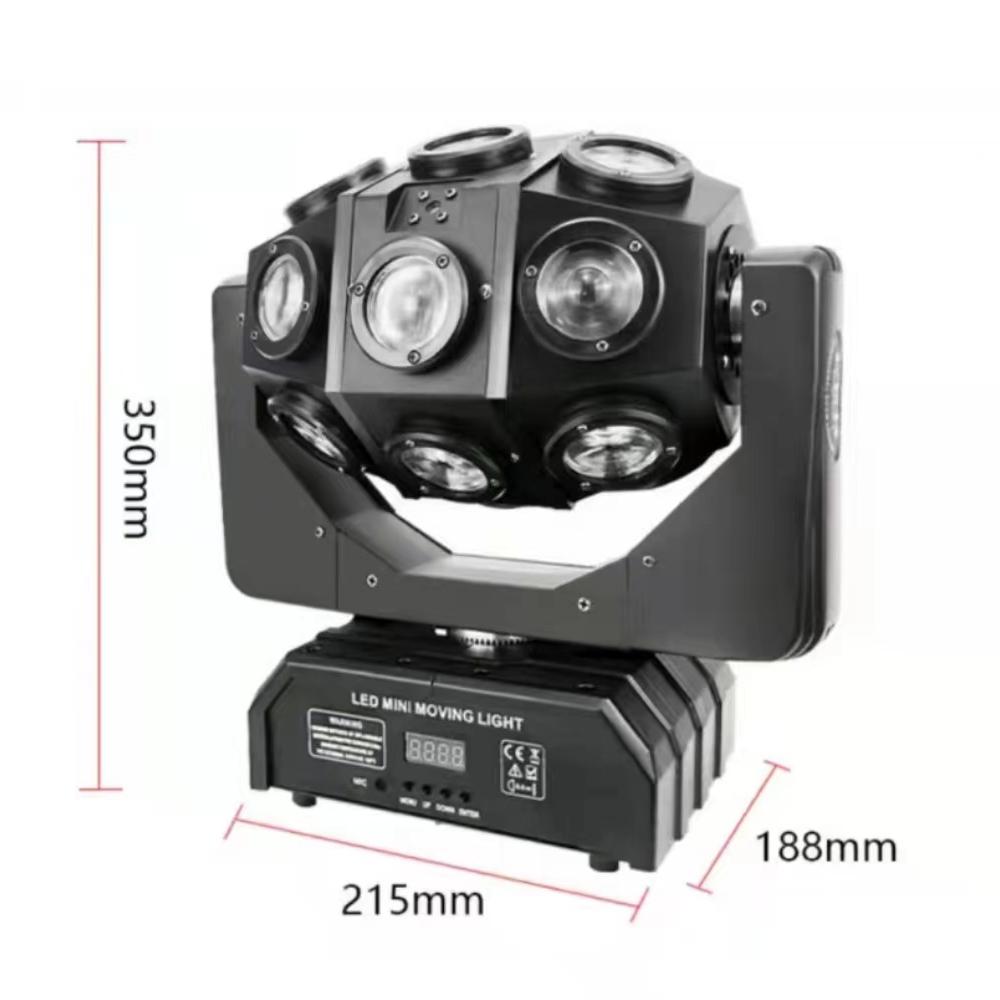 18x10W Rgbw LED 4 In1 Stage Lamps Beam Laser 2In1 Dj Disco Moving Head Lights DMX Control for Bar KTV Show