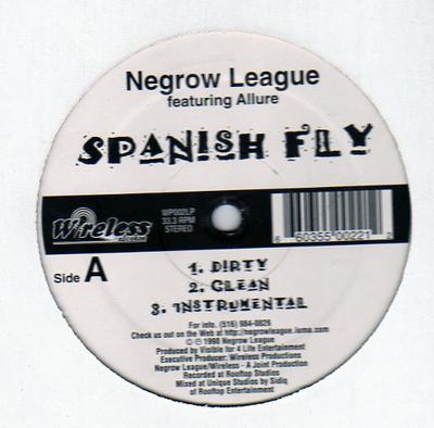 12inch Record NEGROW LEAGUE, ALLURE - Spanish Fly WP002LP Wireless Record 1998 Rap & Hip-Hop/R&B Used
