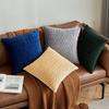Light Luxury Sofa Pillow Cover Solid Color Nordic Ins Pillow Cover Velvet Pleated Striped Pillow