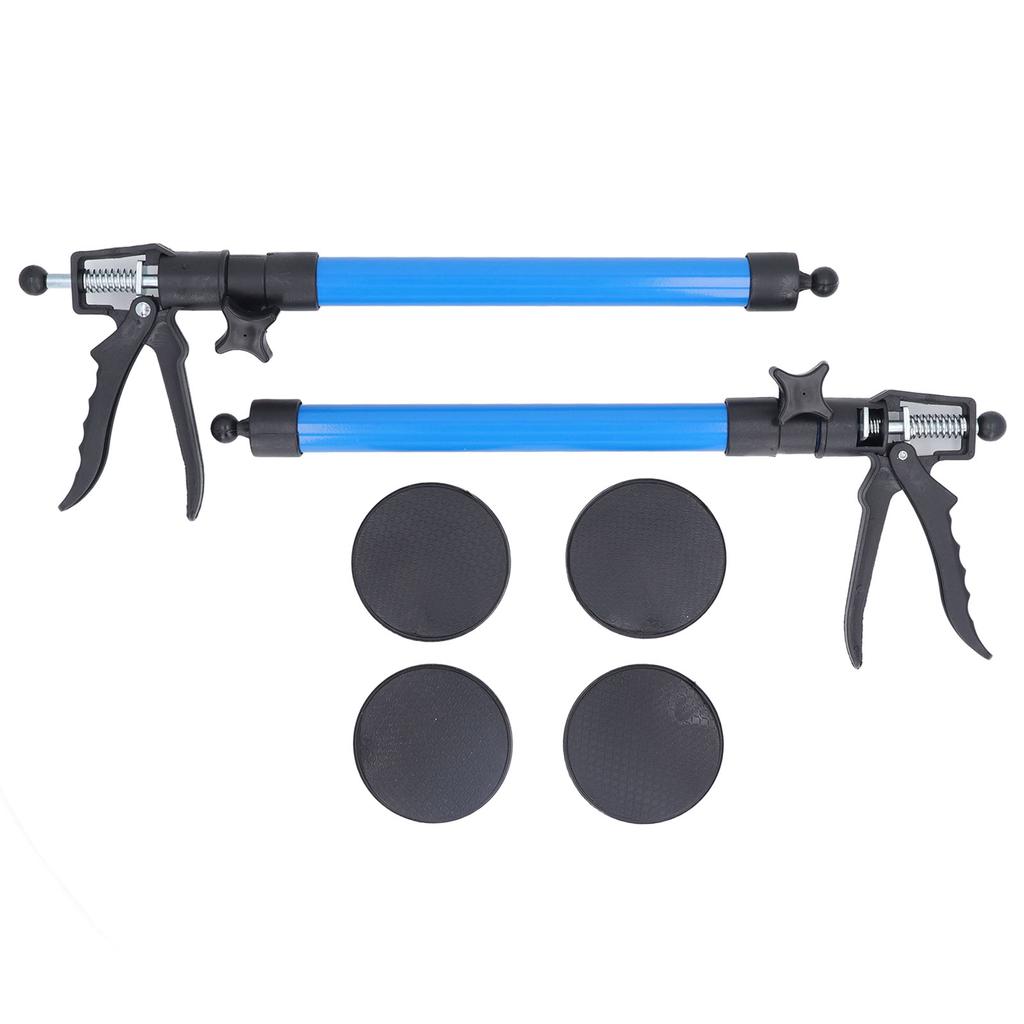 2PCS Telescopic Support Rods with Non Slip Pads Stainless Steel Adjustable Pole for Woodworking Cabi
