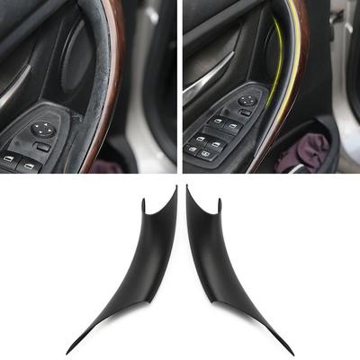 Car Interior Door Handle Cover Modification Disassembly-free Black Inner Inside Door Pull For BMW F30 F35 3 4 Series Car Styling