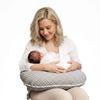 Pokrowiec poszewka na poduszkę mały rogal do karmienia piersią babyuniverse 100% bawełna - szary maczek
