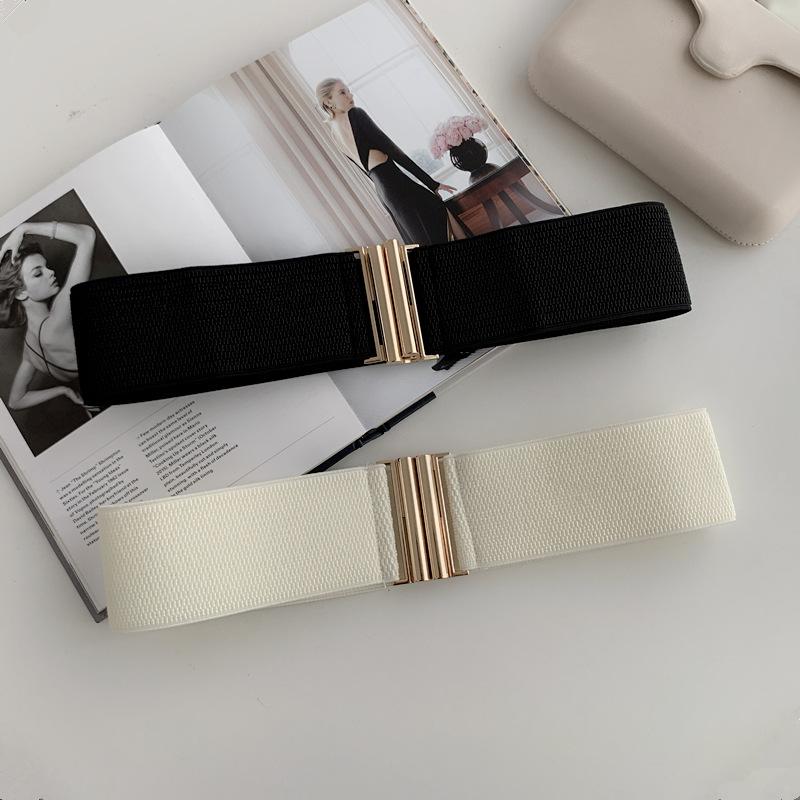 Autumn And Winter Elastic Elastic Women'S Wide Belt Decorative Fabric With Dress Waist And Thin Waist Seal