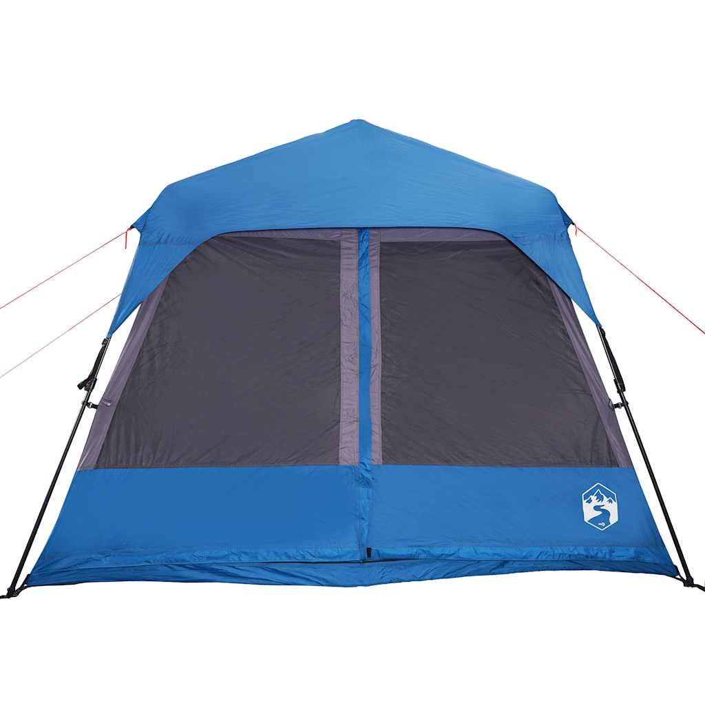 Family Tent for 9 Persons Blue Quick Release Waterproof