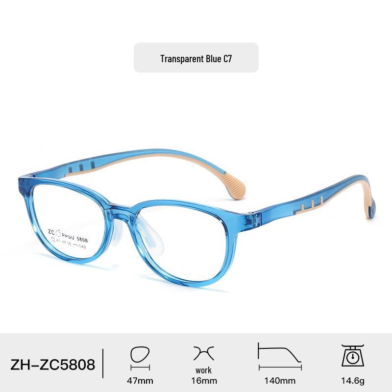 Comfortable PPSU Glasses with Silicone Nose Pads for Teens – Unisex and Prescription Ready